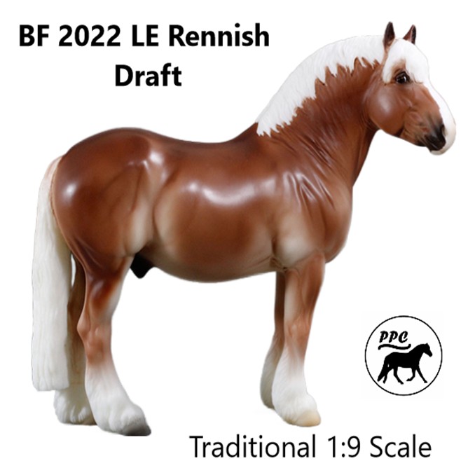BreyerFest 2023 Matte Rhenish Draft Belgian Draft Horse Model NIP LE