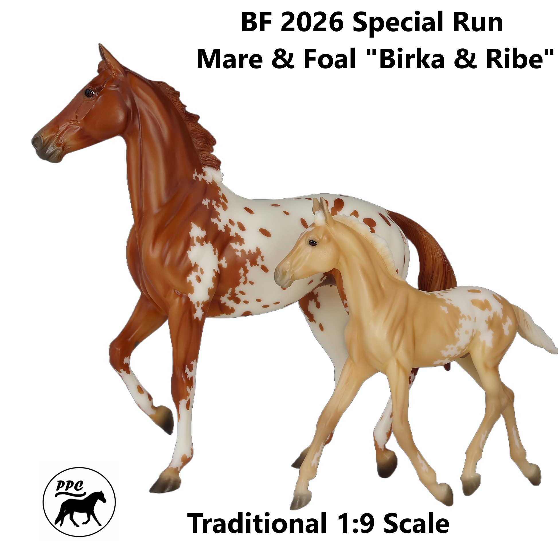 BF 2026 Appaloosa Mare & Foal Special Run Set " Birka and Ribe"