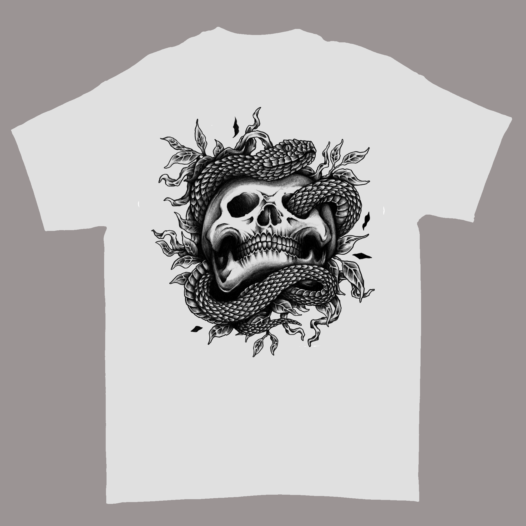 skull and snake