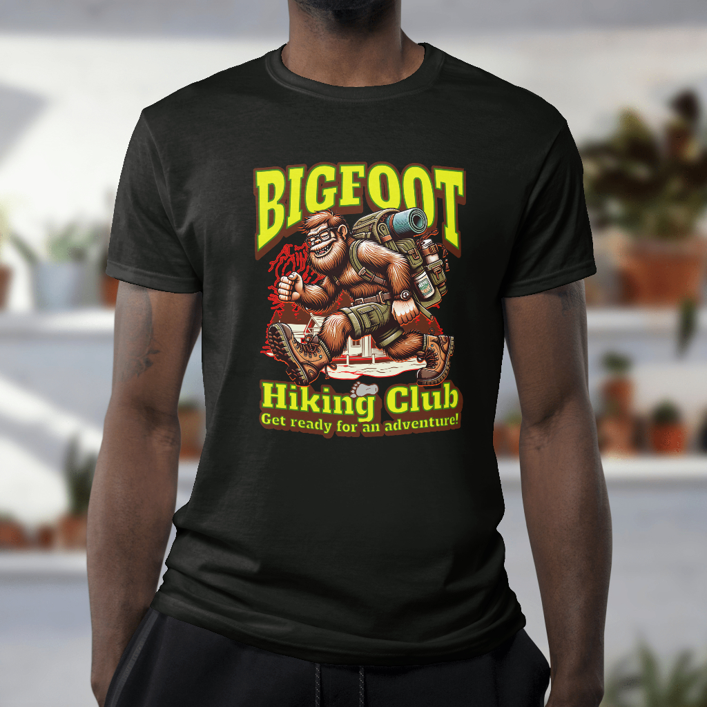 Bigfoot hiking club t-shirt