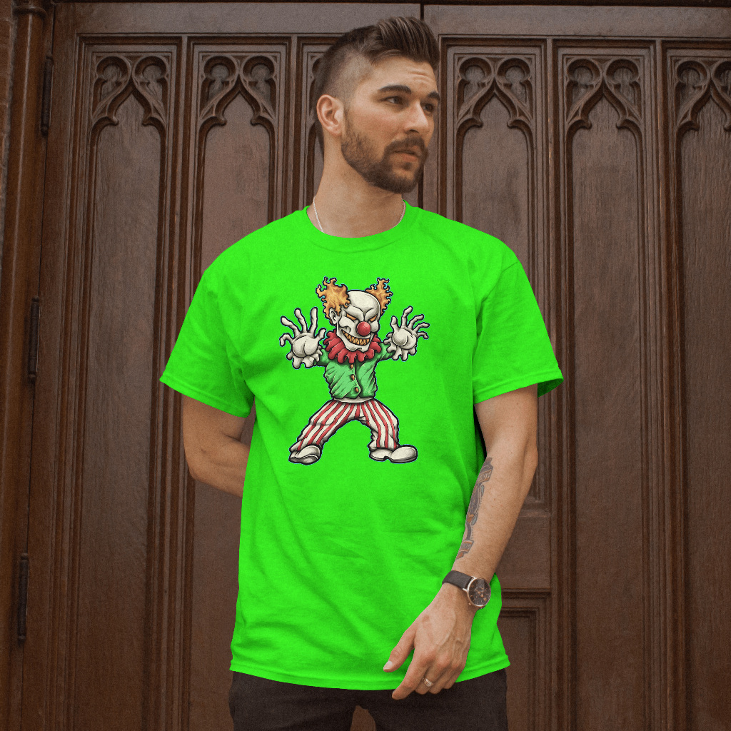 Graphic crazy clown t-shirt