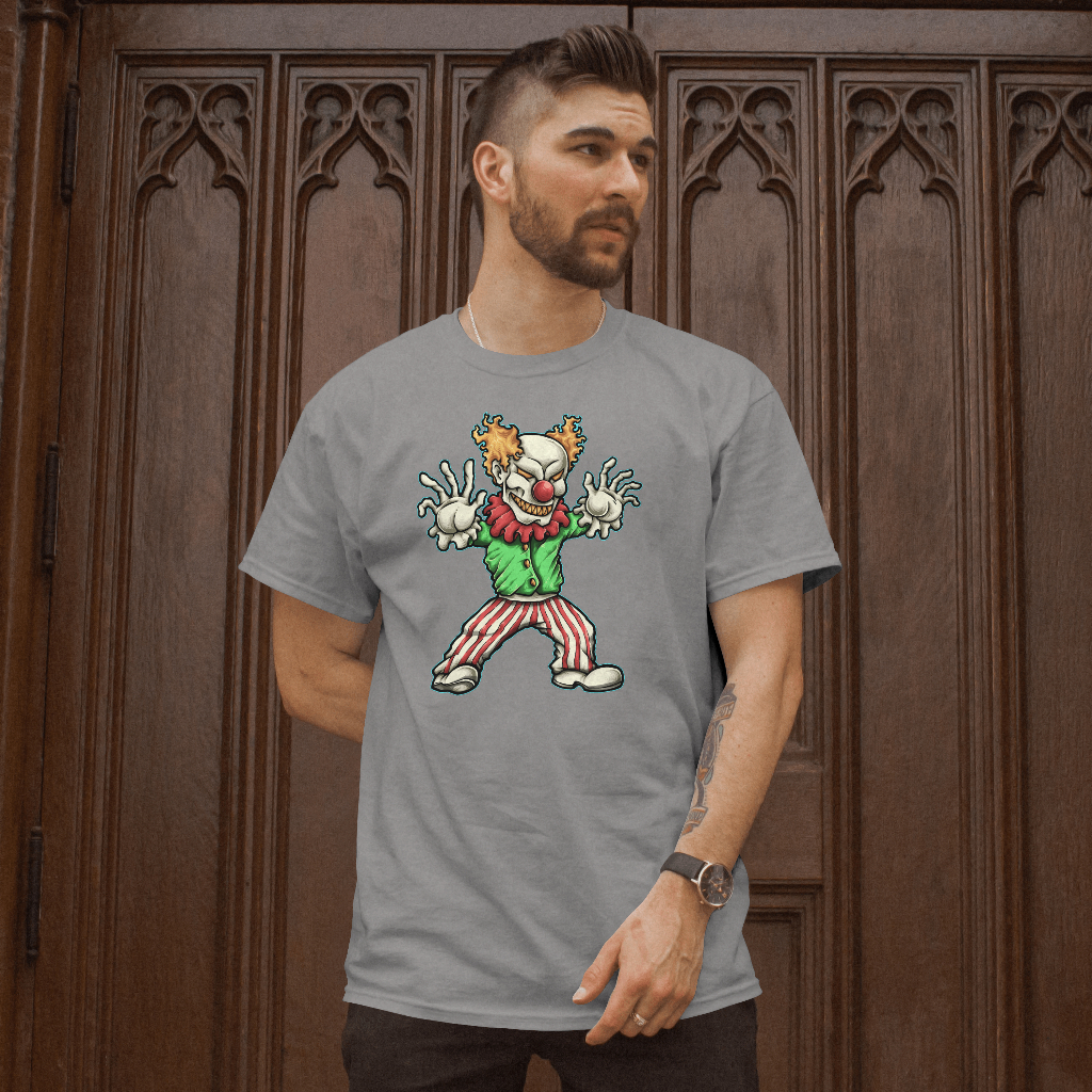 Graphic crazy clown t-shirt
