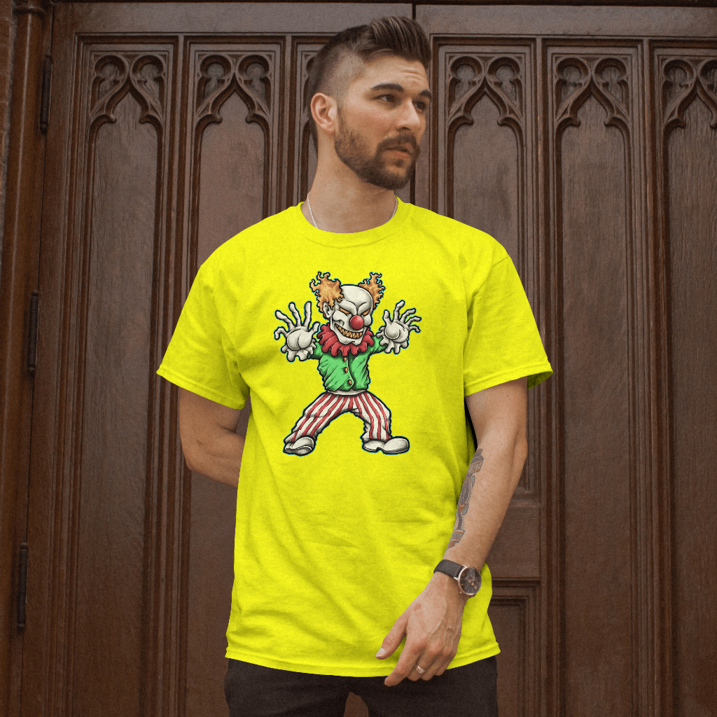 Graphic crazy clown t-shirt