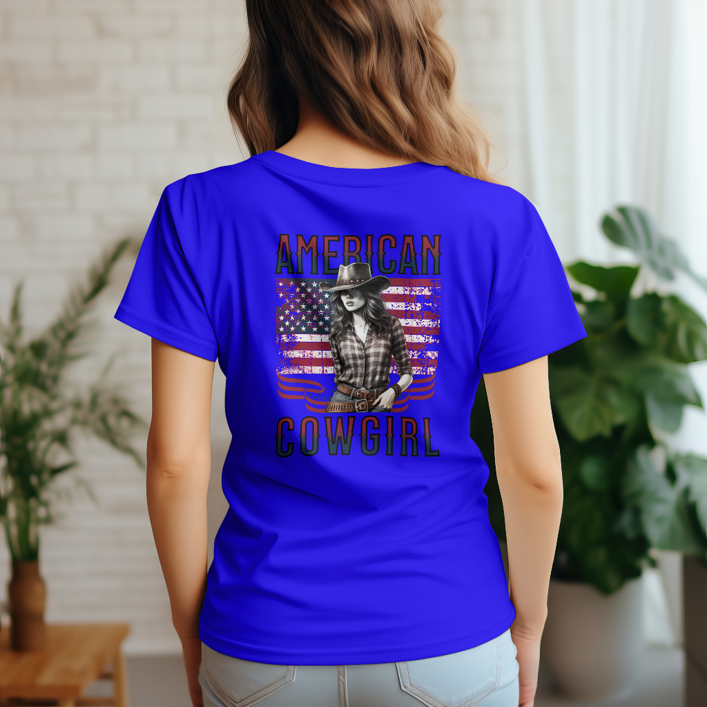 American cowgirl t-shirt