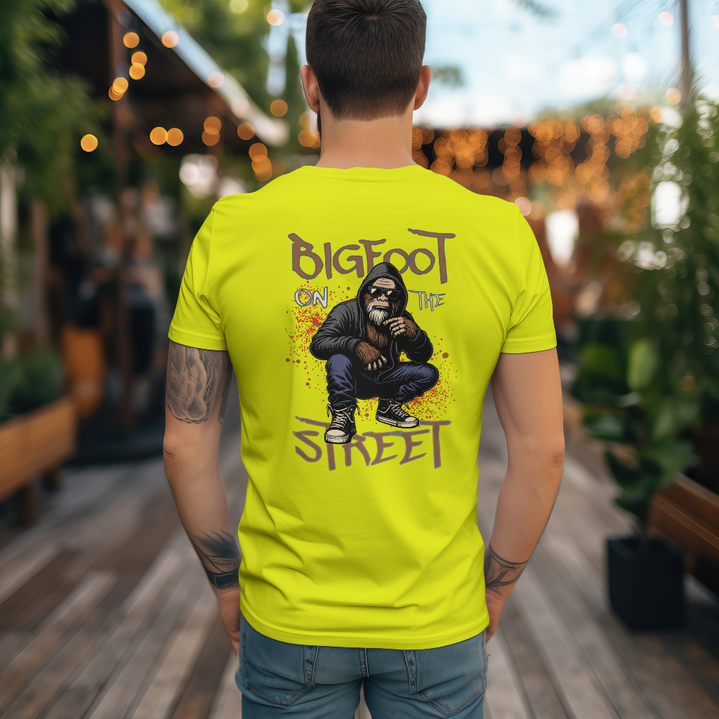 Bigfoot street wear graphic t-shirt