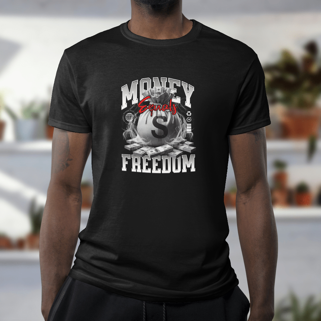 Money earns freedom Graphic t-shirt