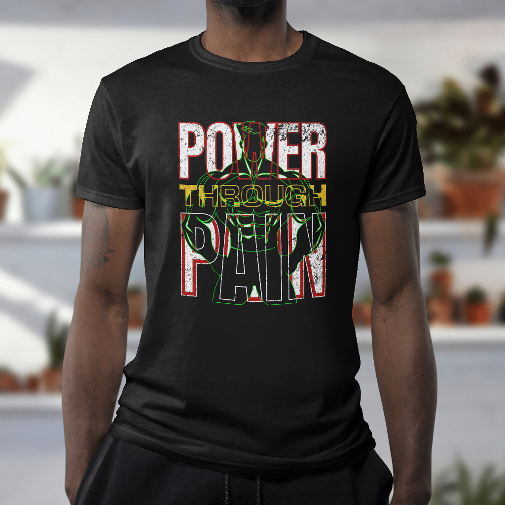 power pain graphic t-shirt
