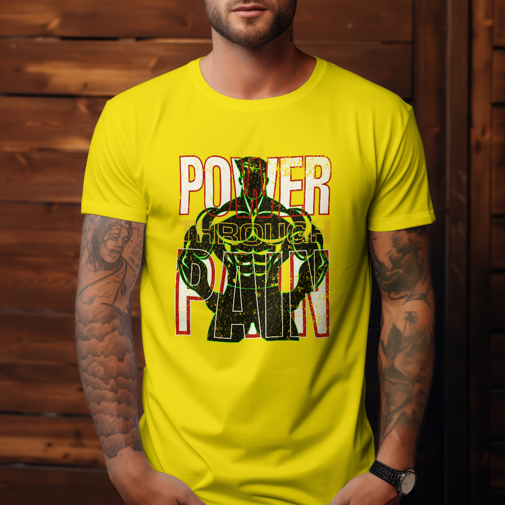 power pain graphic t-shirt