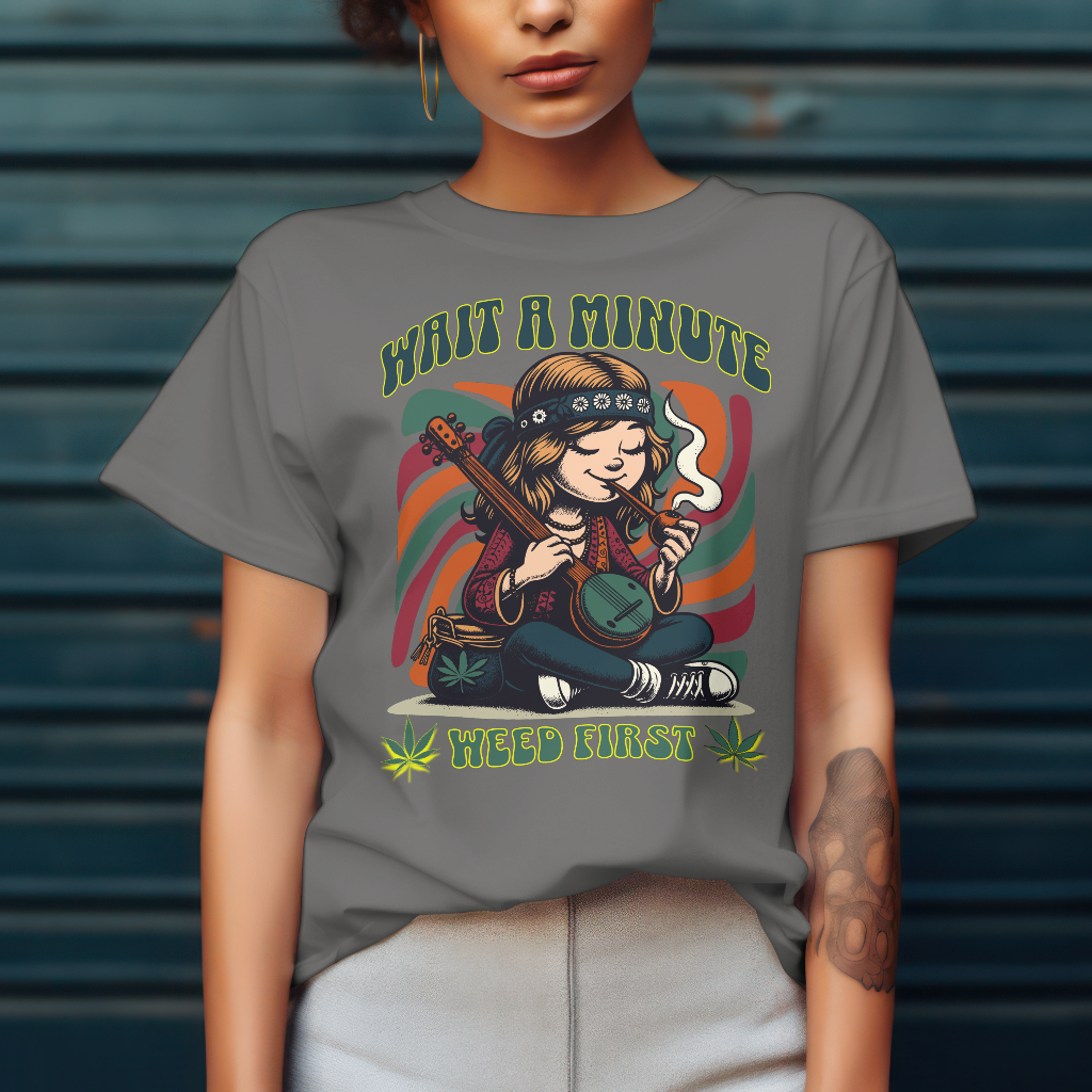 Wait a minute Graphic t-shirt