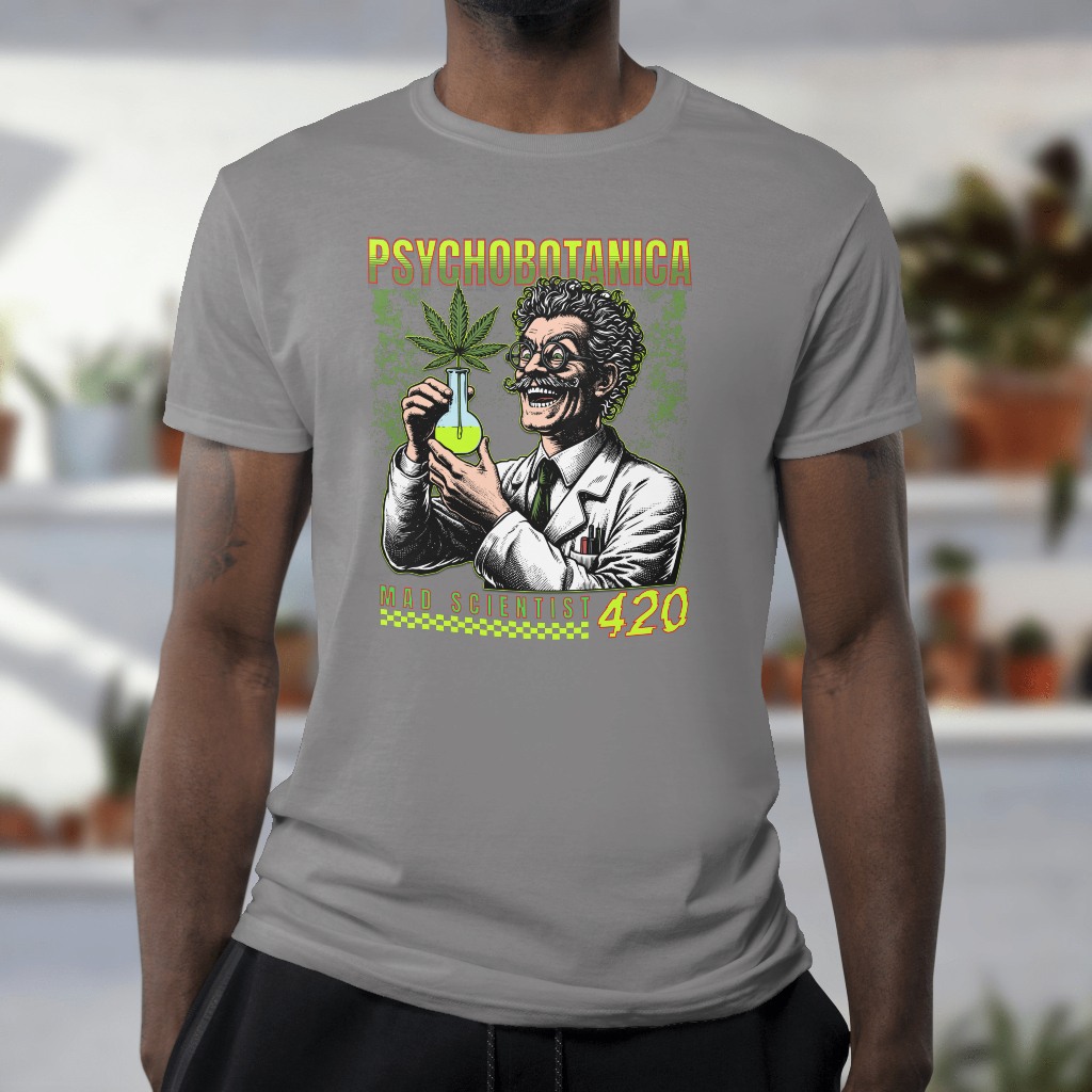 Psychobotanica mad scientist t-shirt