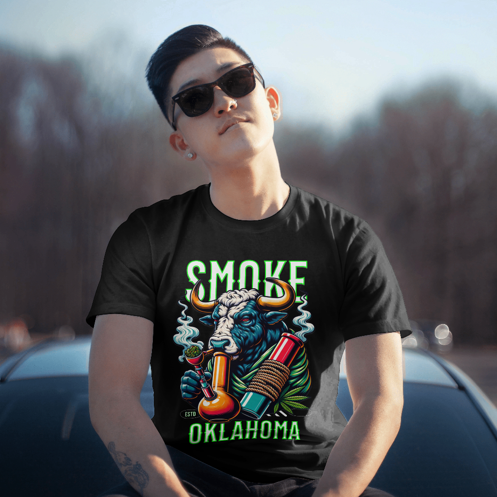 bull smoke oklahoma Graphic t-shirt