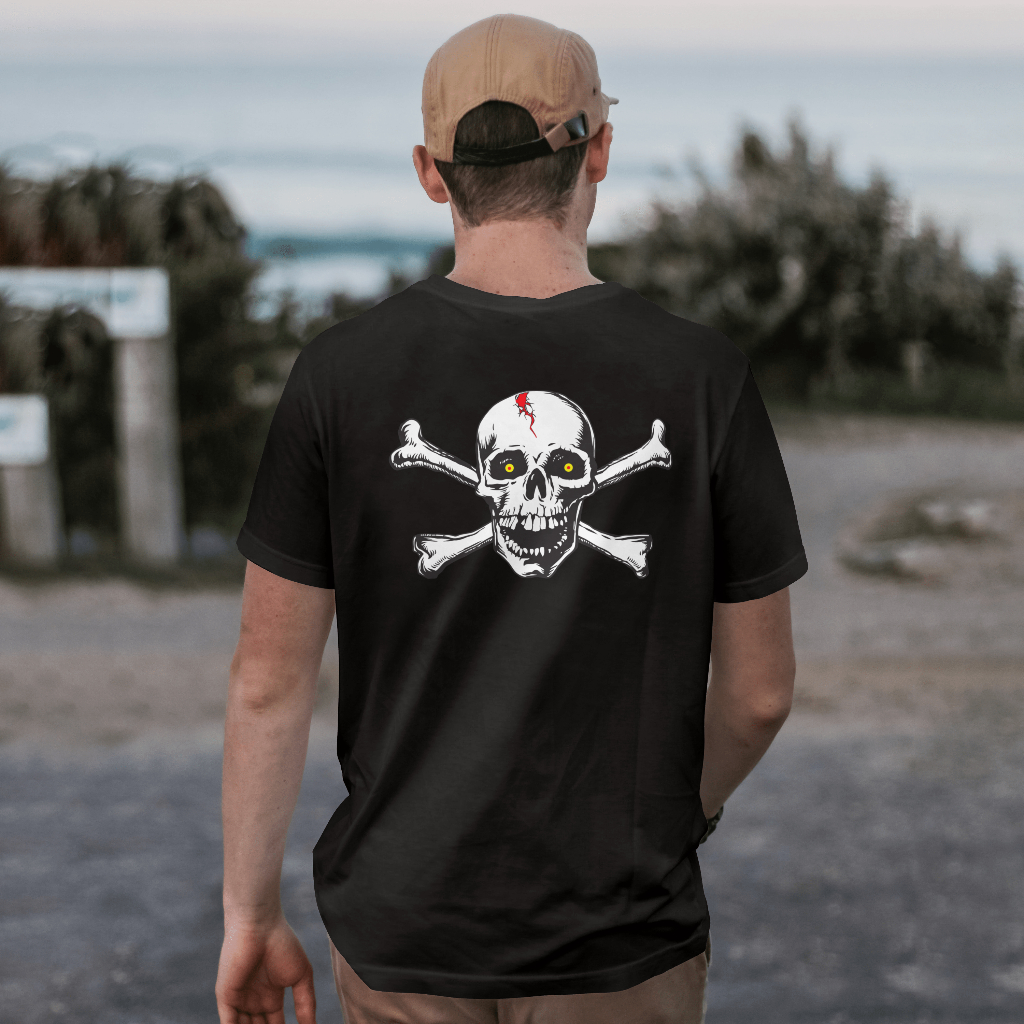bloody Skull and crossbones t-shirt