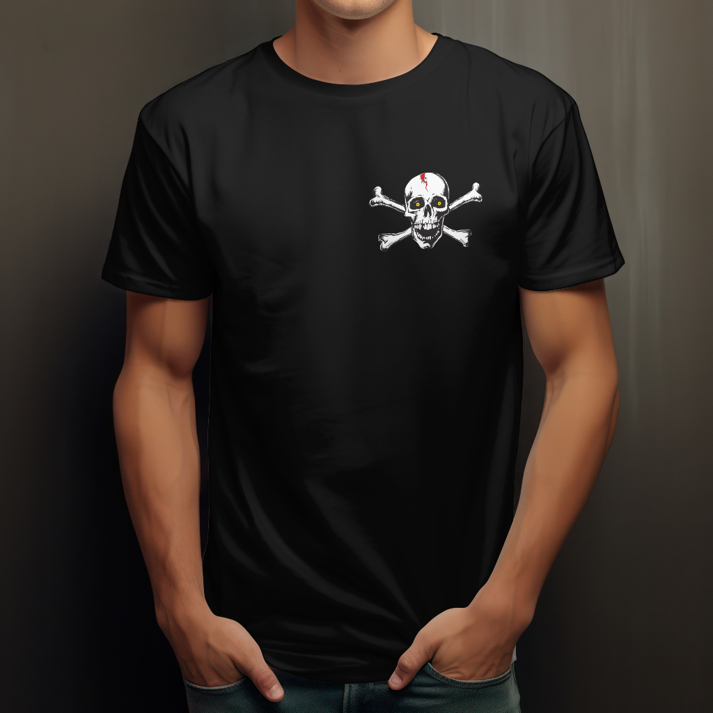 bloody Skull and crossbones t-shirt