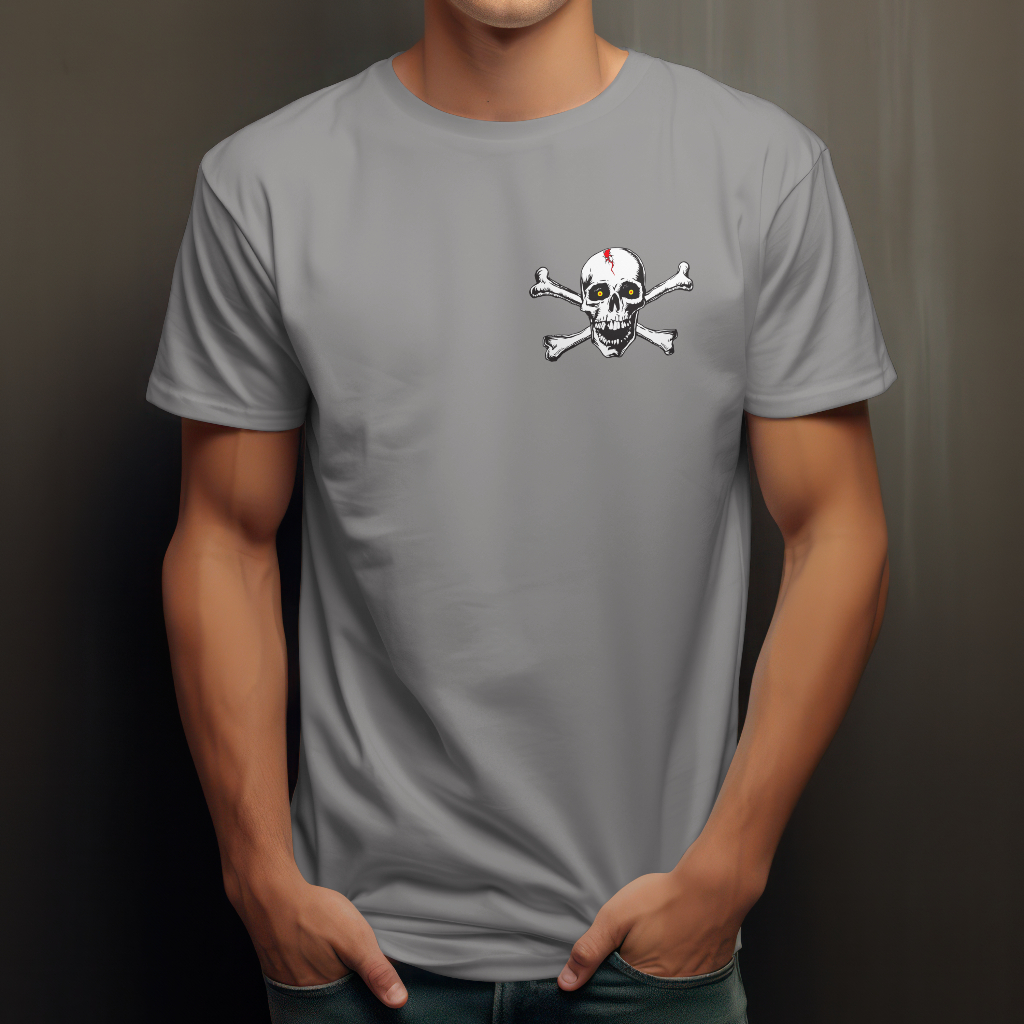 bloody Skull and crossbones t-shirt