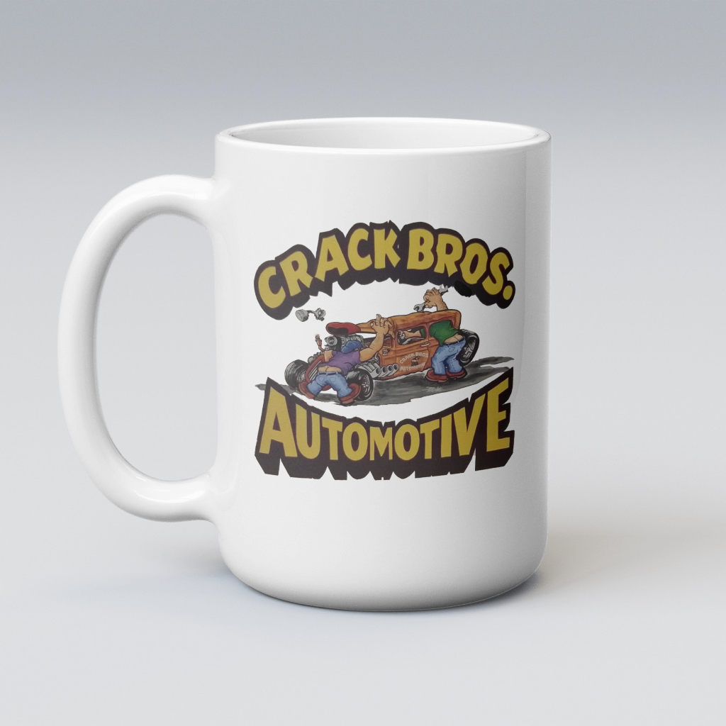 C B Automotive rat rod themed mug