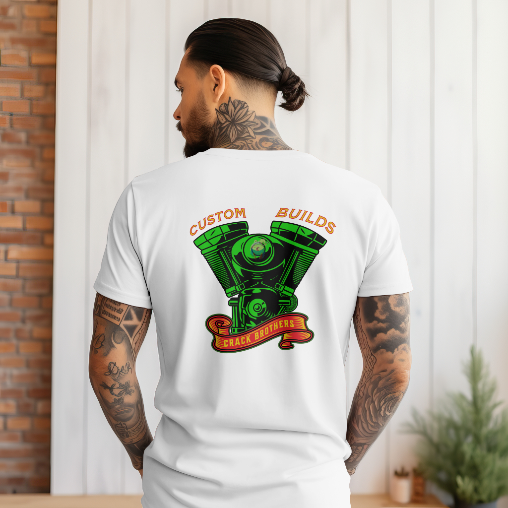 Custom builds engine  t-shirt