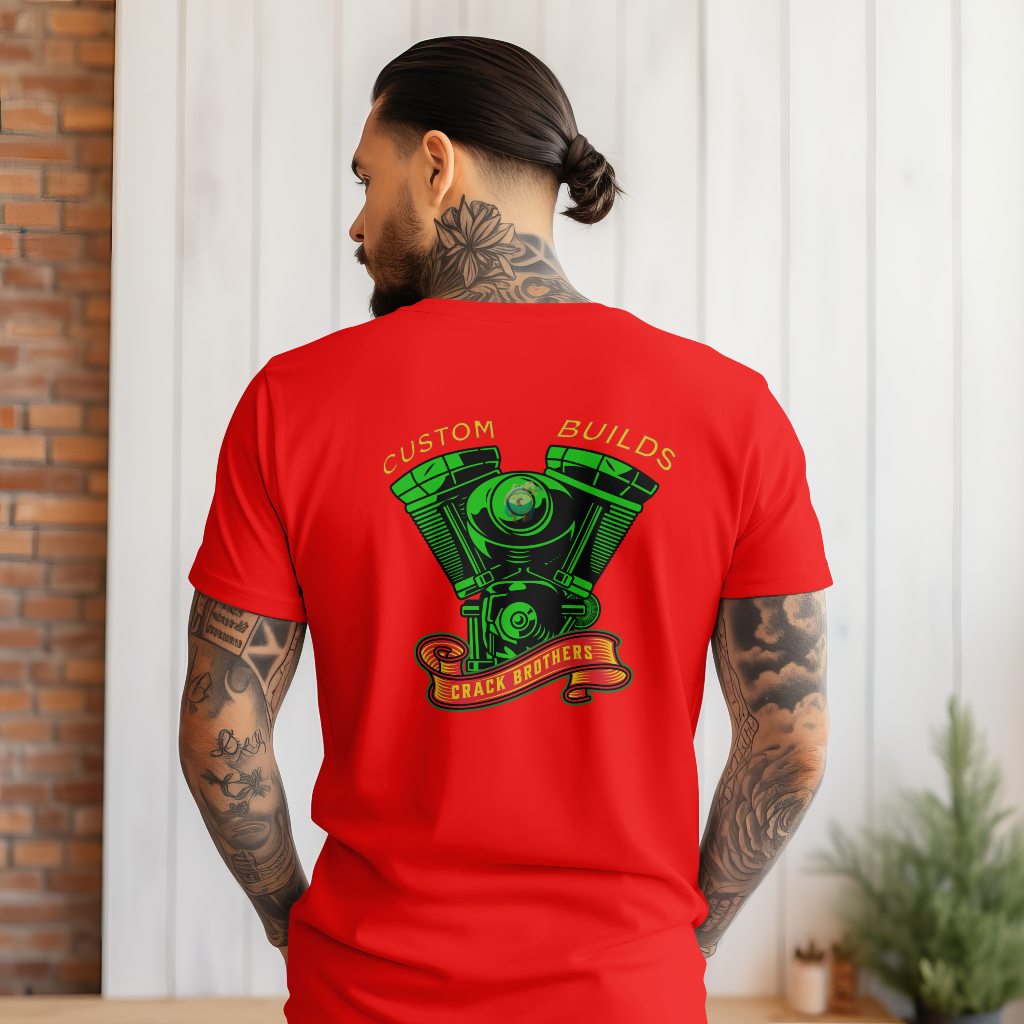 Custom builds engine  t-shirt