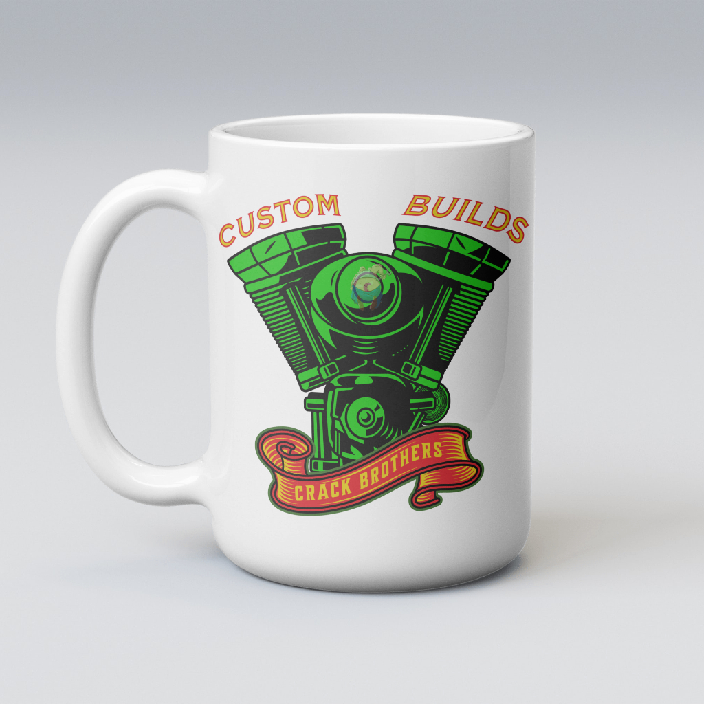 Custom engine  builds mug