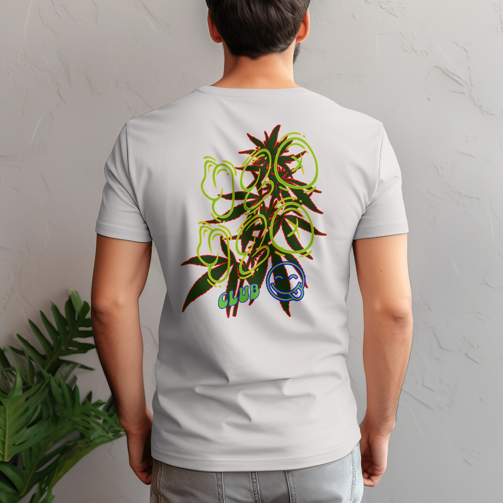 420 club bud rear design Graphic t-shirt