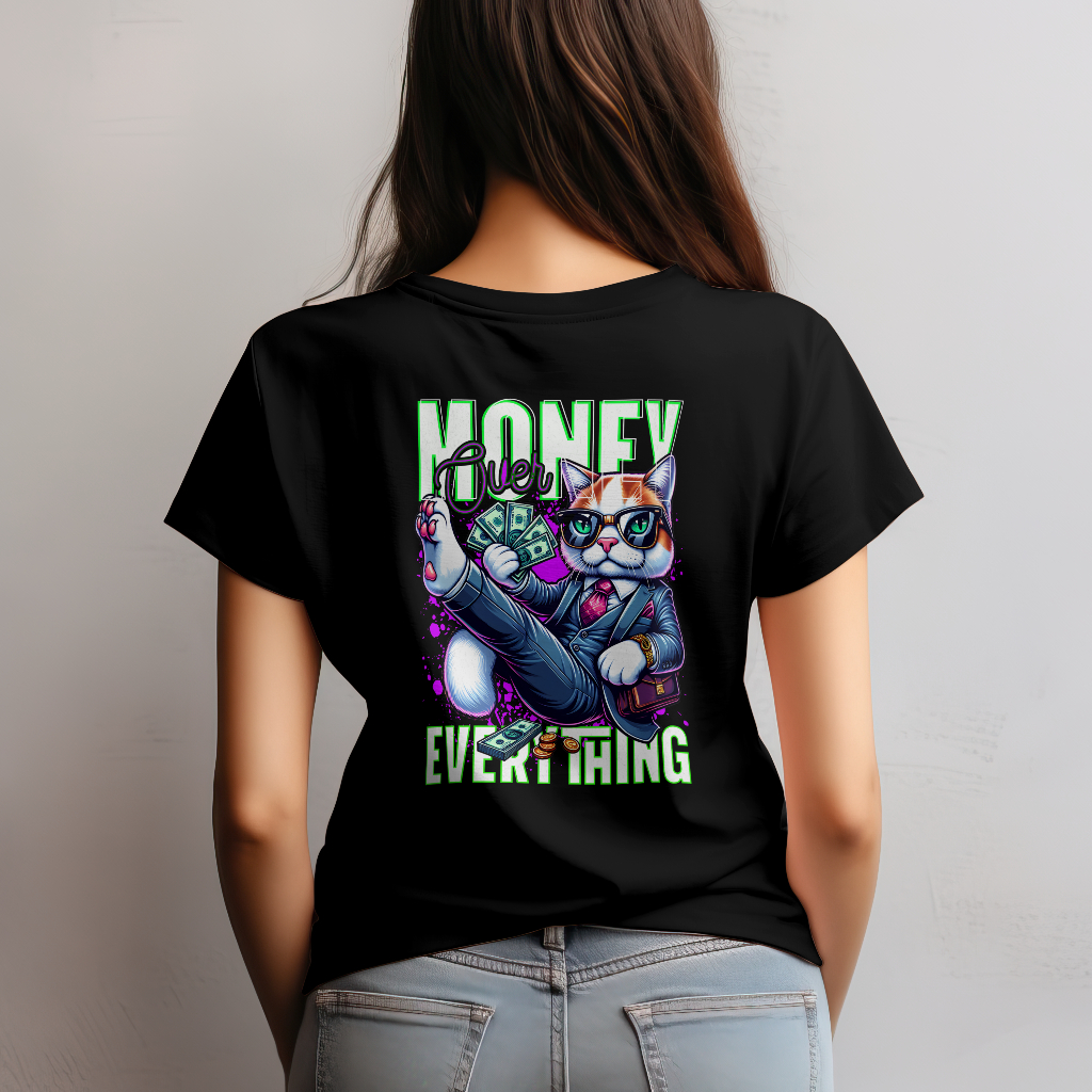 Money over everything t-shirt redar design