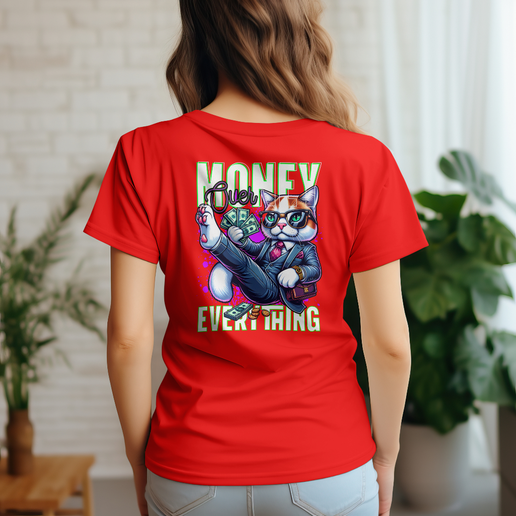 Money over everything t-shirt redar design