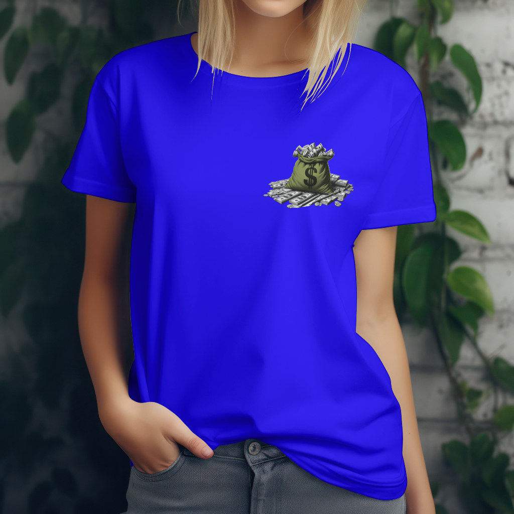 another day another dollar t-shirt rear design
