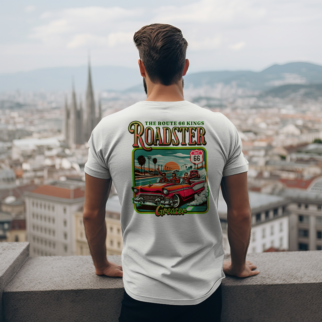 Vintage roadster route 66 t-shirt