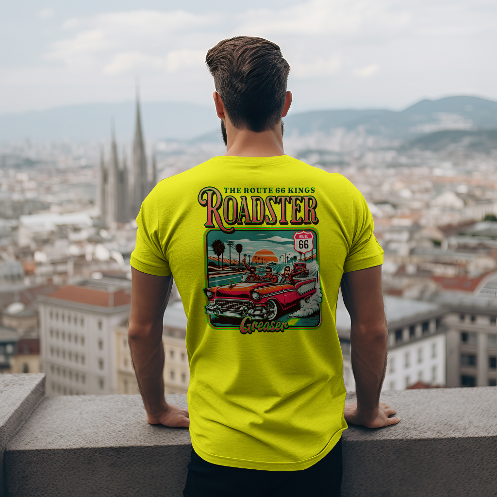 Vintage roadster route 66 t-shirt
