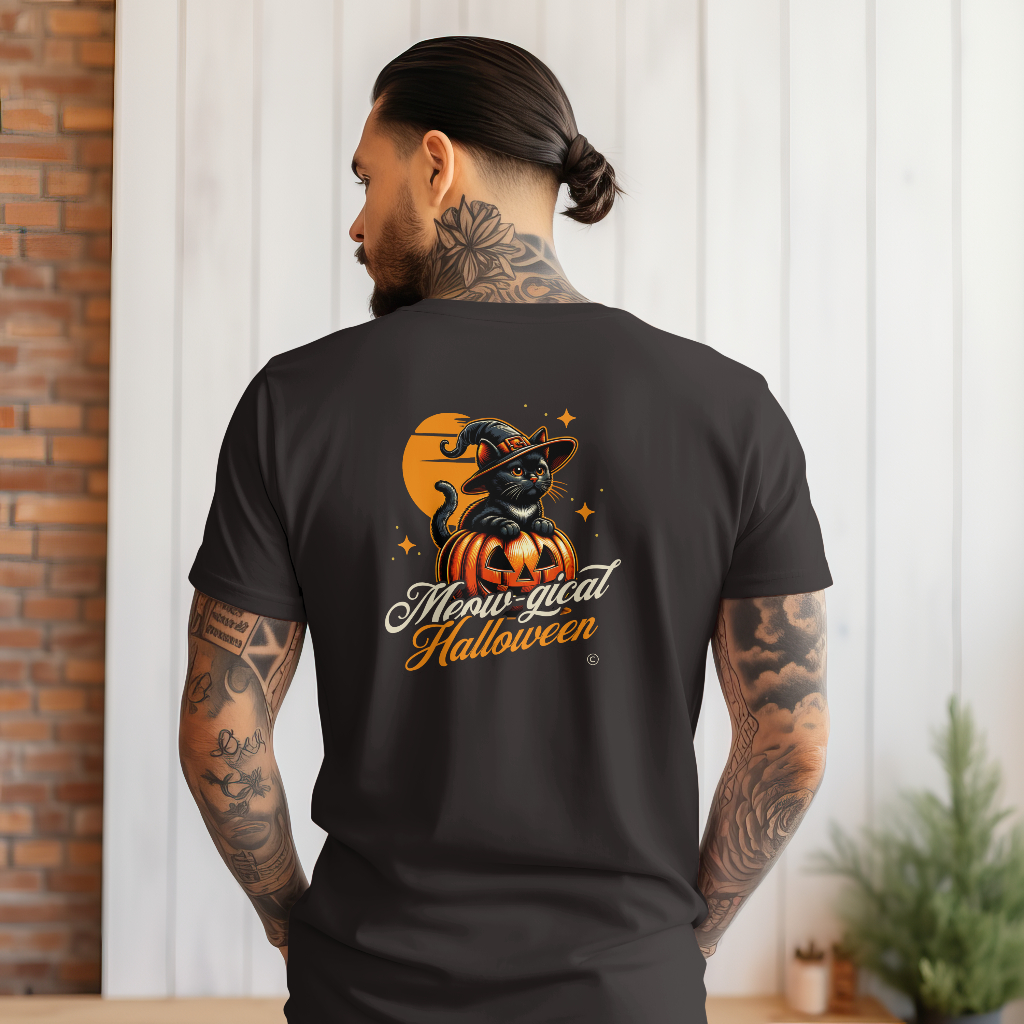 Halloween cat t-shirt