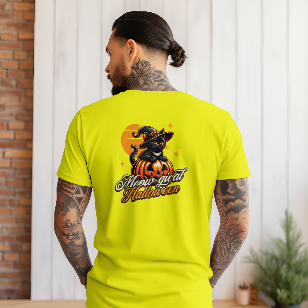 Halloween cat t-shirt