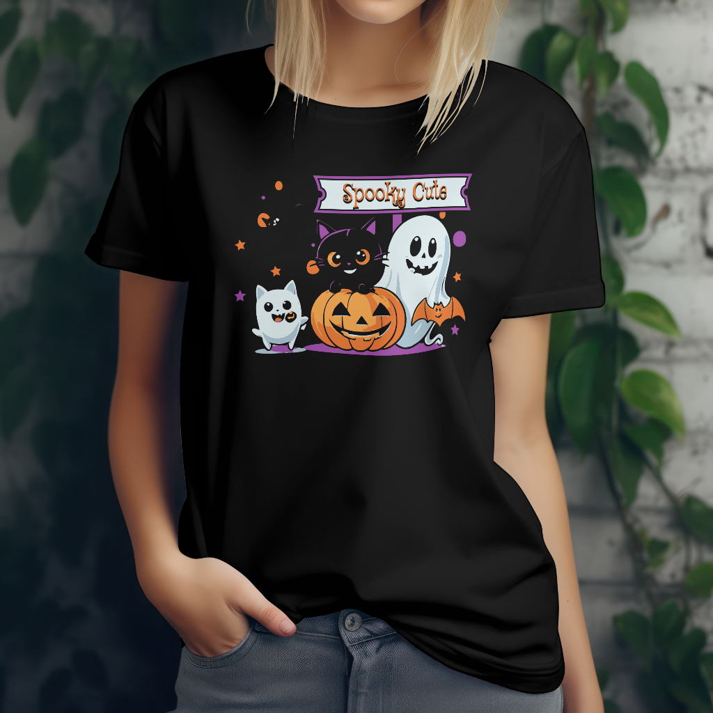 Spooky cute t-shirt front design