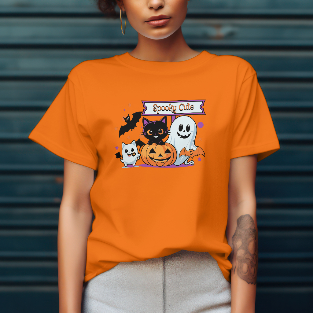 Spooky cute t-shirt front design