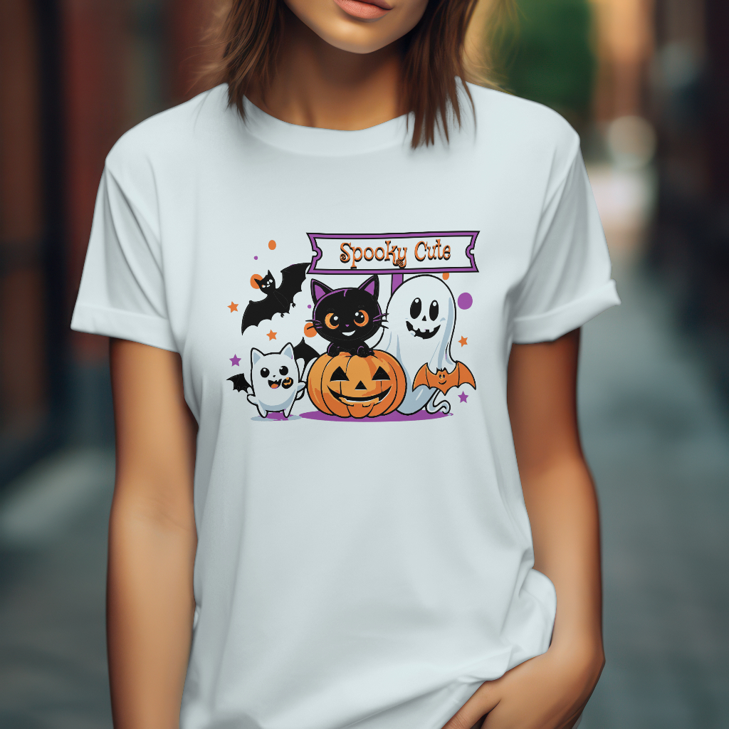 Spooky cute t-shirt front design