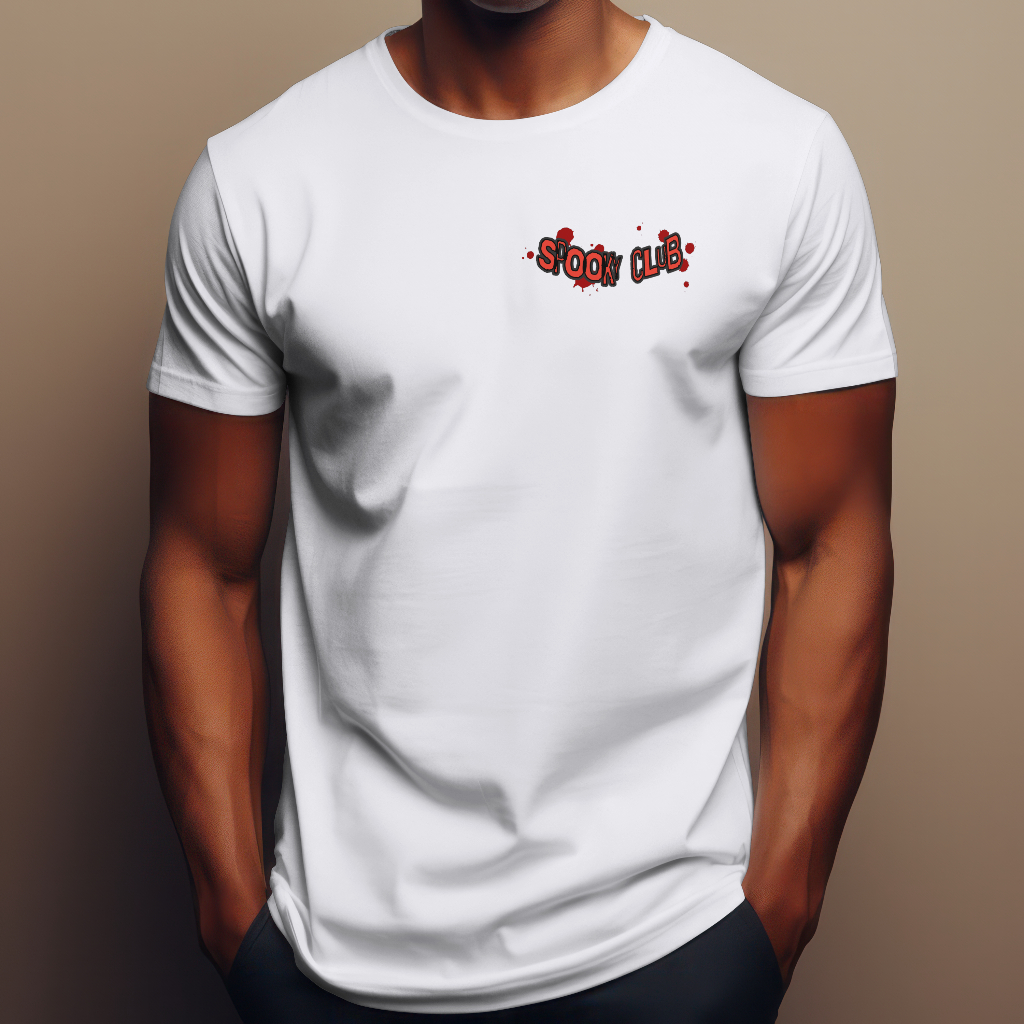 Halloween party time spooks  t-shirt rear design