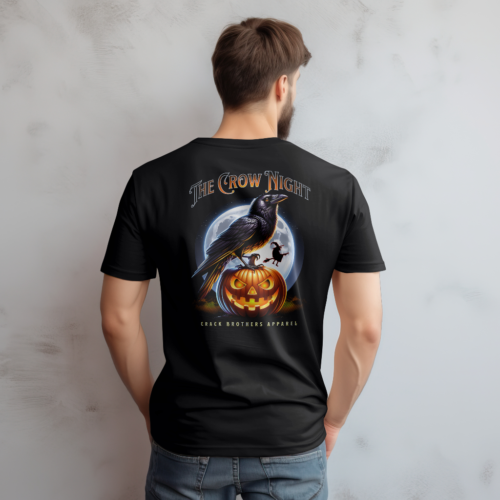 The crow night t-shirt rear design