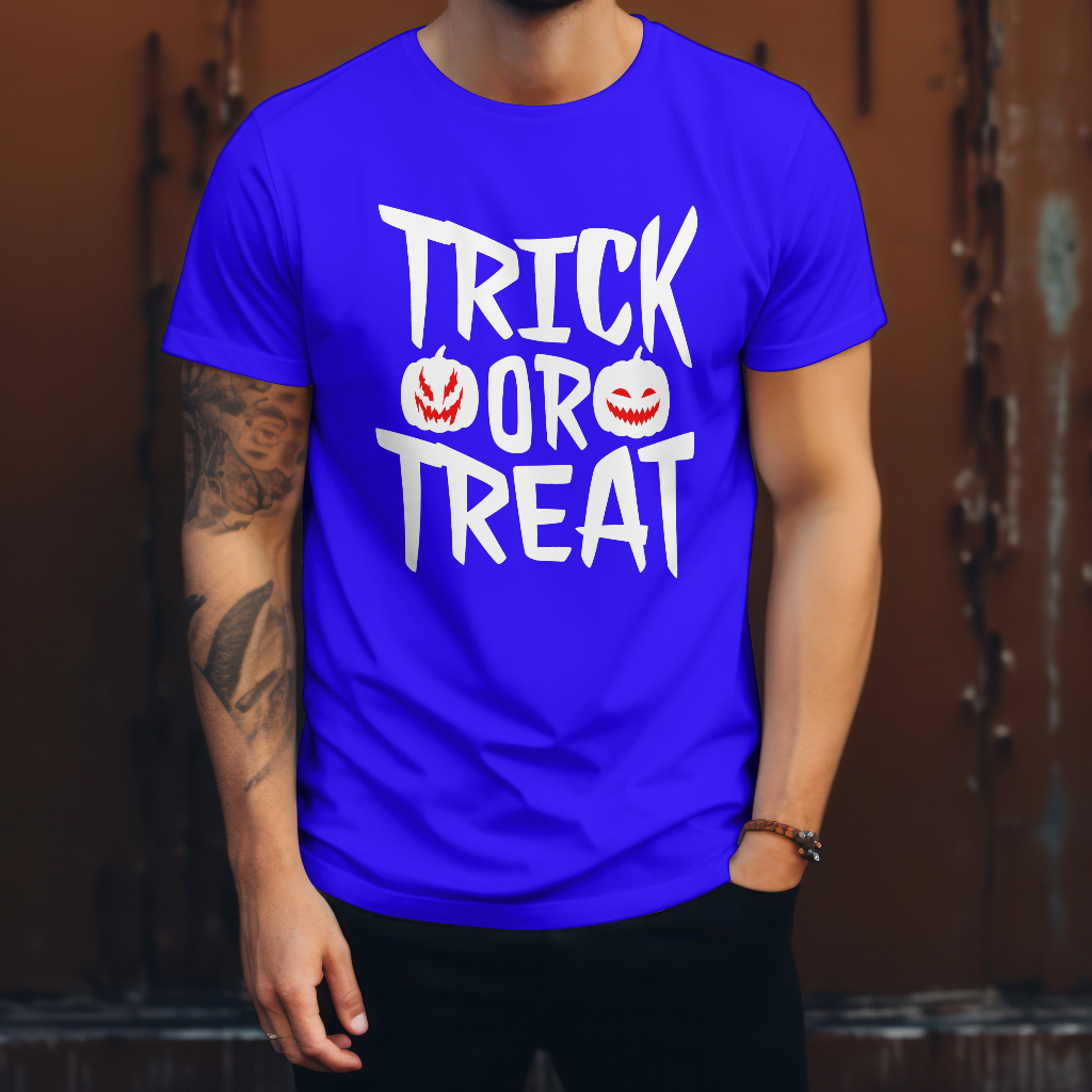 Halloween trick or treat t-shirt front design