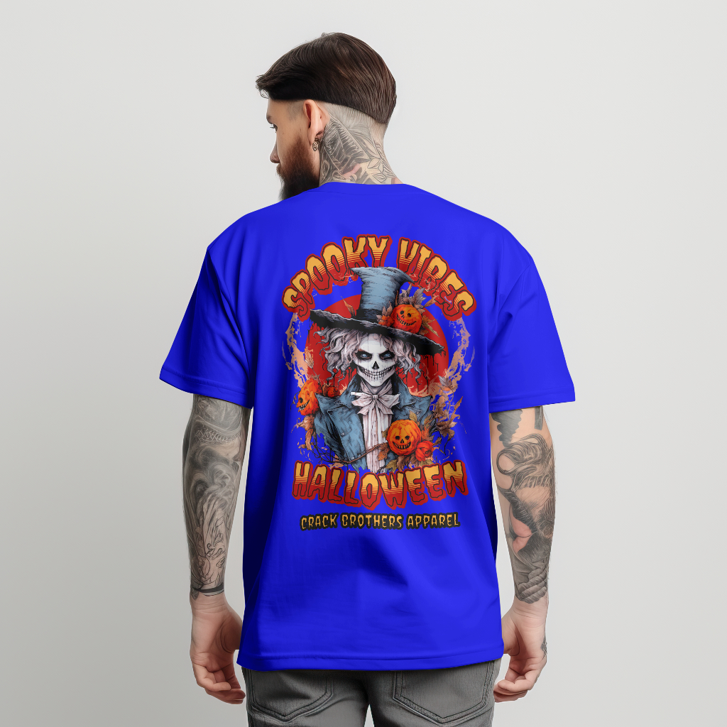 Spooky vibes halloween t-shirt rear design