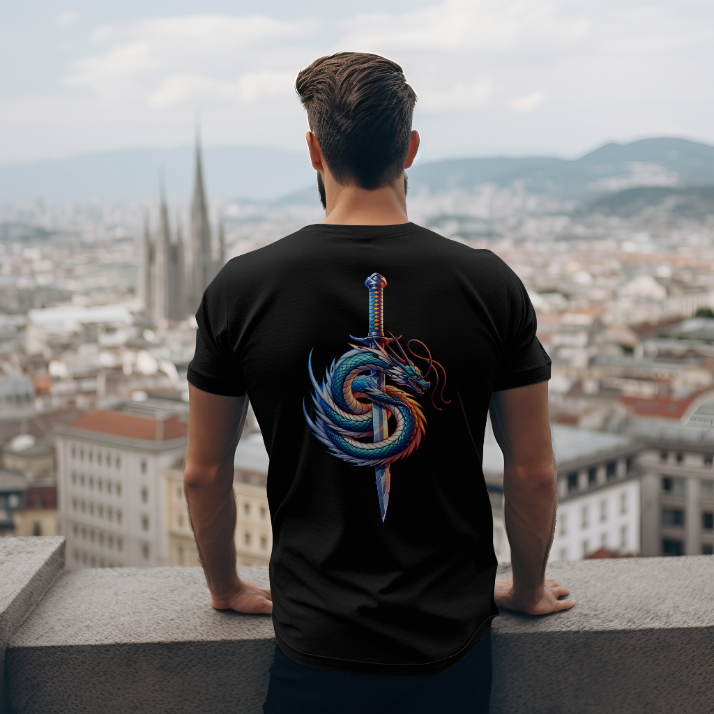 Dragon Sword T-Shirt rear design