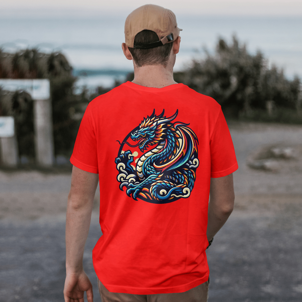 Dragon Graphic T-Shirt rear design