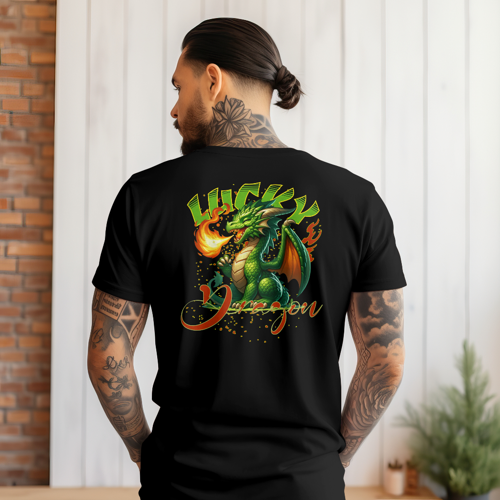 Lucky Dragon T-Shirt rear design