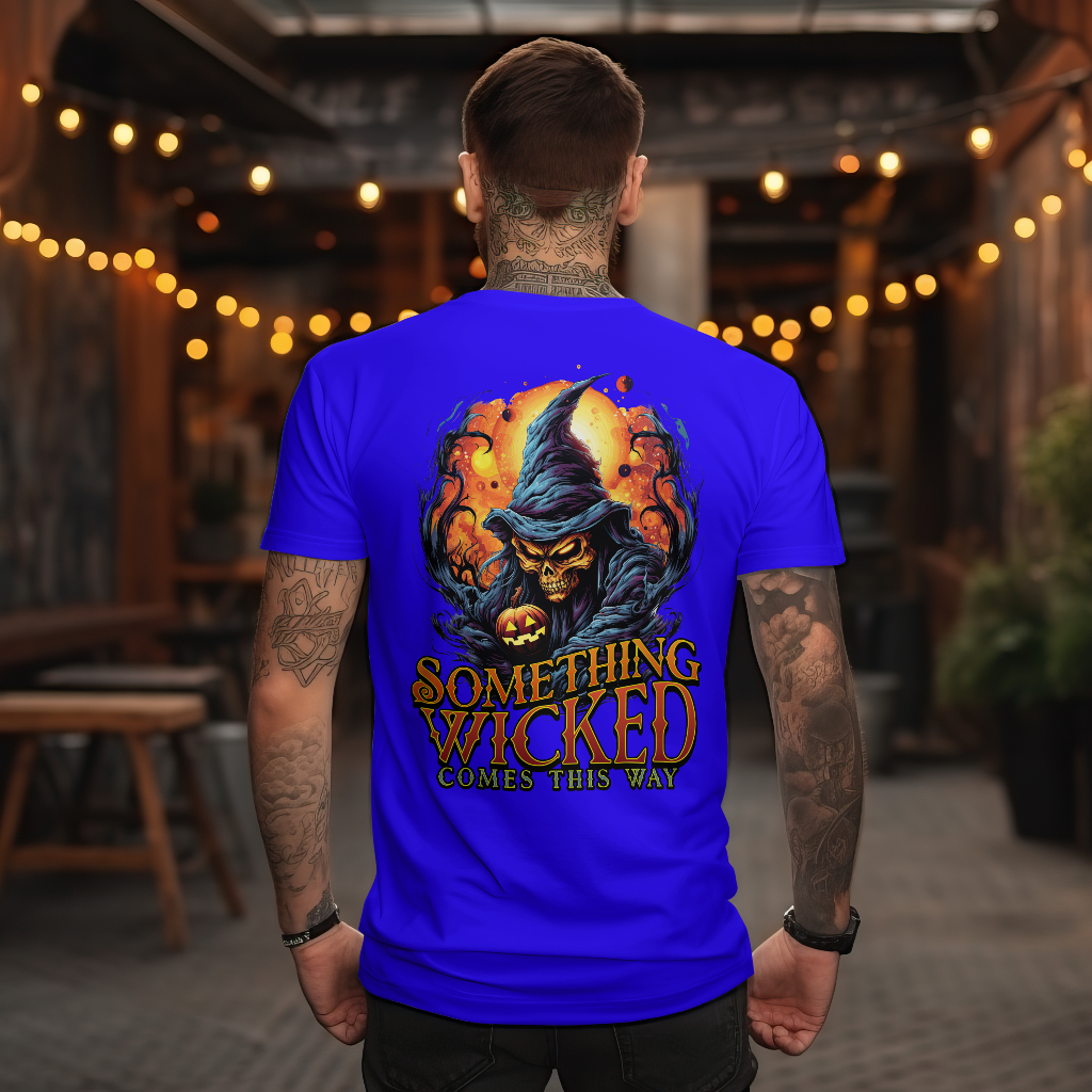 Something Wicked Halloween Graphic T-Shirt rear design