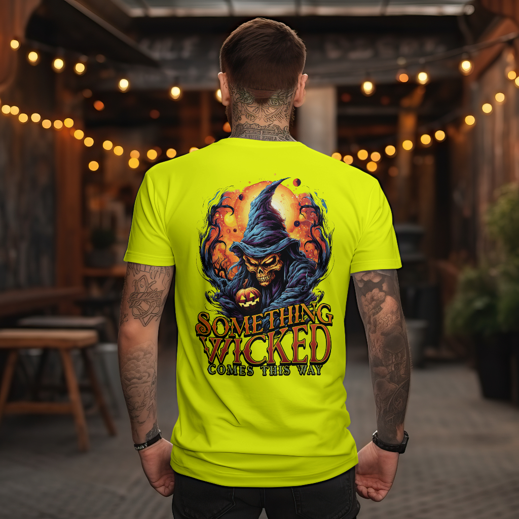 Something Wicked Halloween Graphic T-Shirt rear design