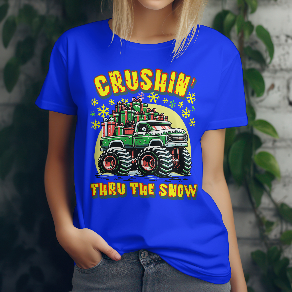 Festive Monster Truck T-Shirt