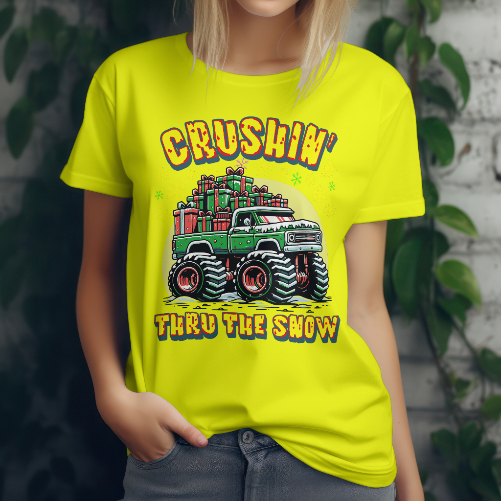 Festive Monster Truck T-Shirt