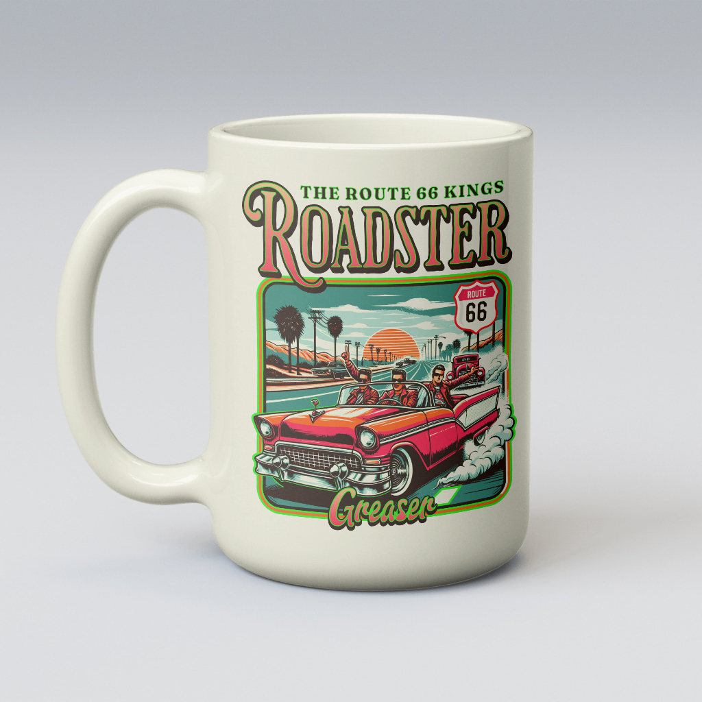 Vintage Route 66 Kings Roadster Mug