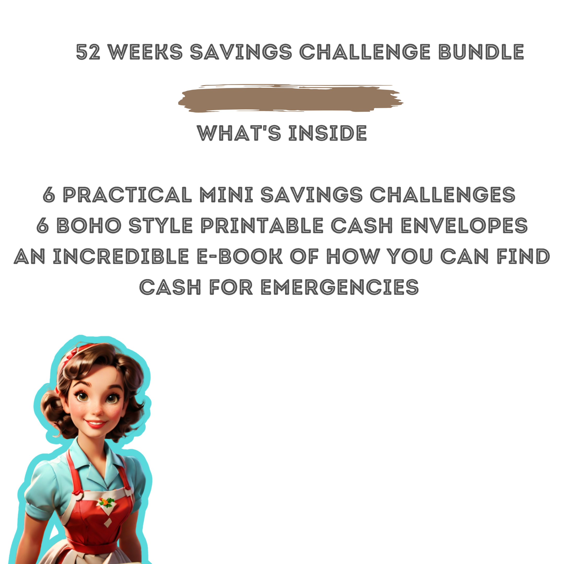The Ultimate 52 Weeks Savings Challenge Kit