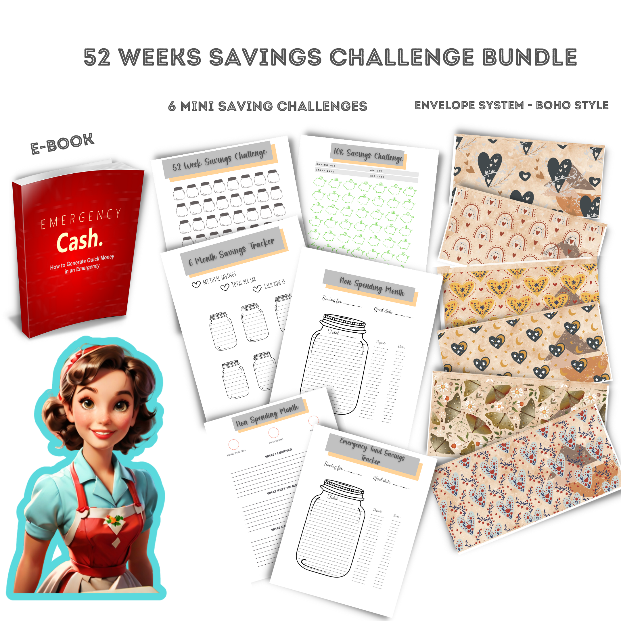 The Ultimate 52 Weeks Savings Challenge Kit