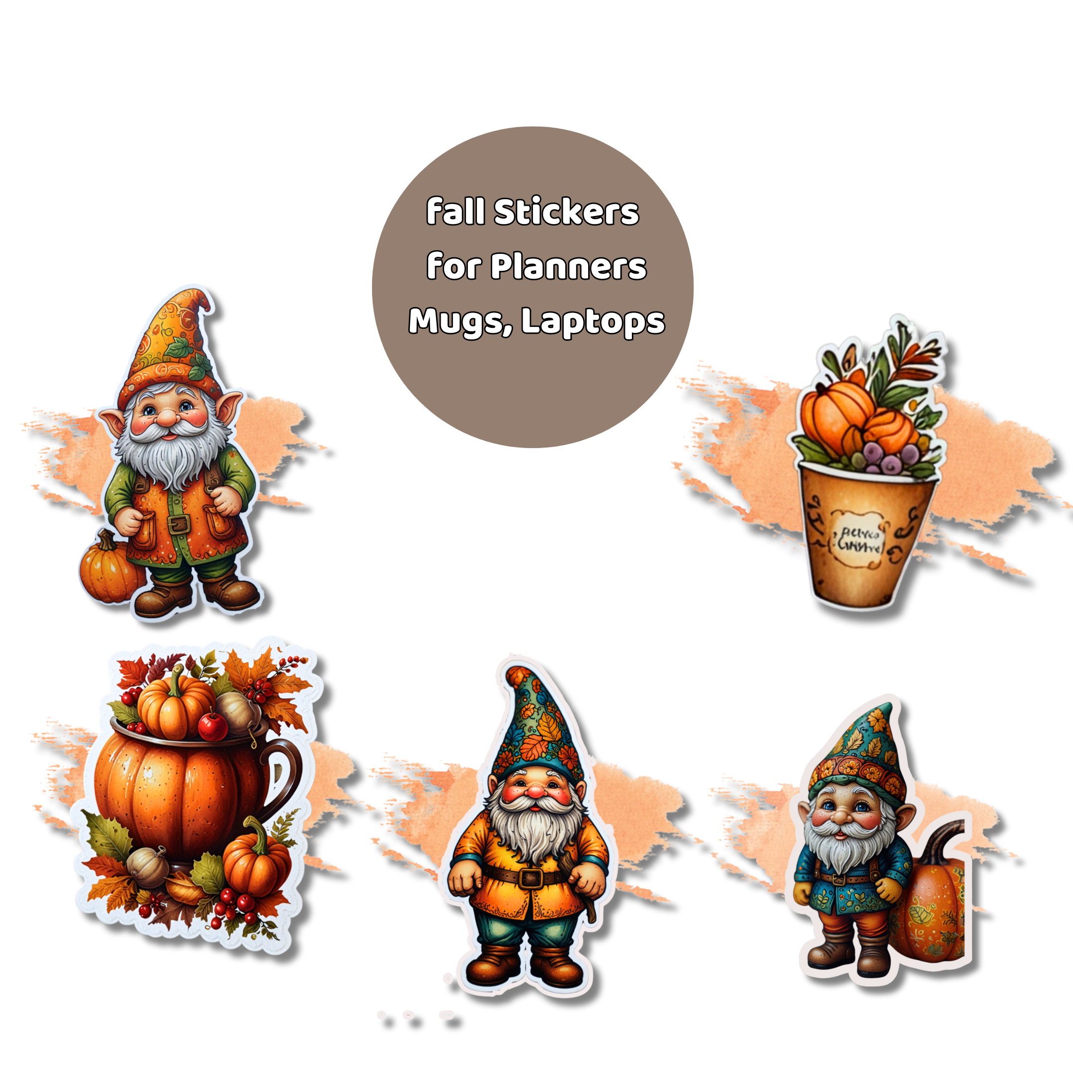 Fall Stickers for Planners, Mugs, Laptops| Scrapbook Decor| DIY Crafts Printable