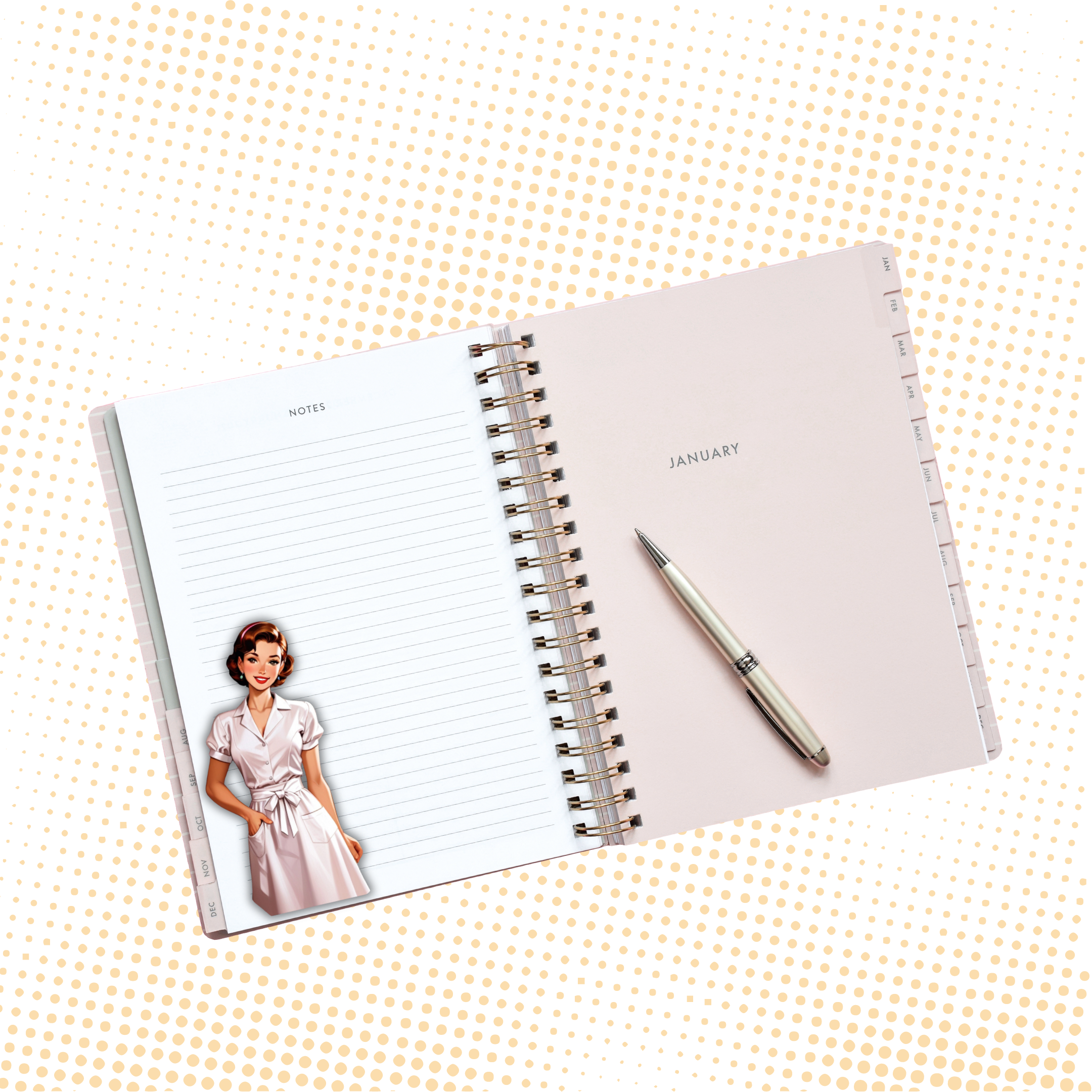 1950 Housewife Stickers for Planners 