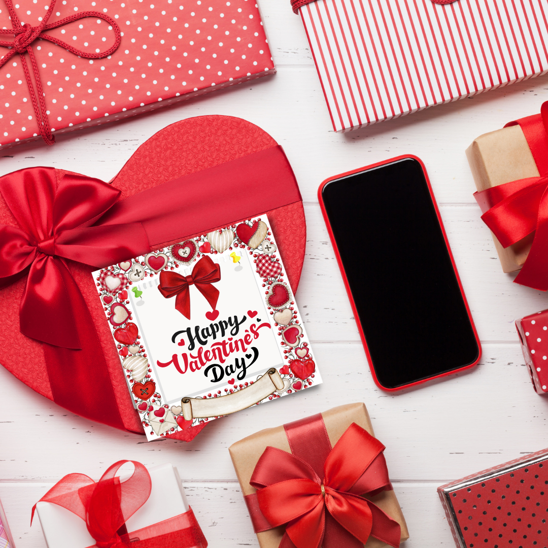 Valentine's Day Sticky Notes Printable PDF 